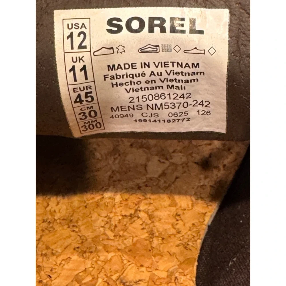 Sorel Slabtown Mariner 62' Leather Shoes Velvet Tan Men's 12 Business Casual